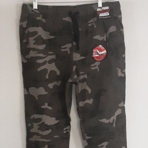 Hollywood Brand Camouflage Stretch Cotton Jogger  NWT Women's Large